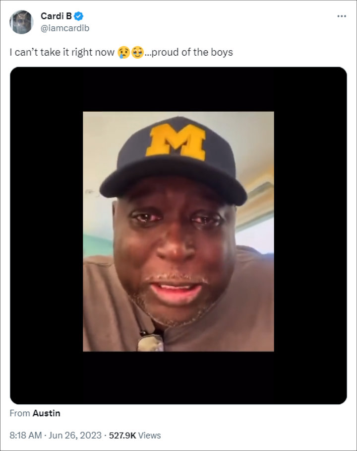 Cardi B's Tweet