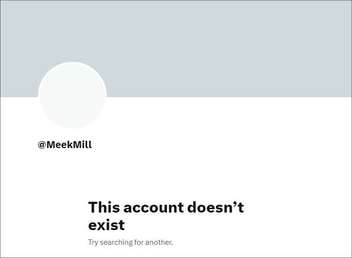 Meek Mill's Twitter profile