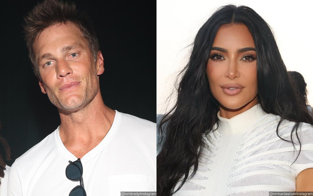 Tom Brady and Kim Kardashian Fraternizing at Party in 1st Picture Together Since Dating Rumors