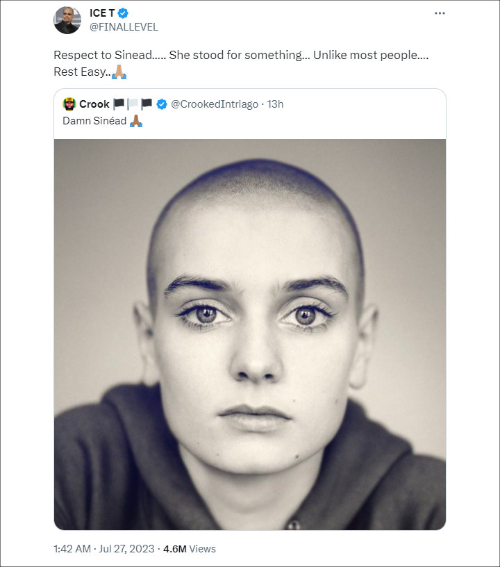 Ice-T's Tweet