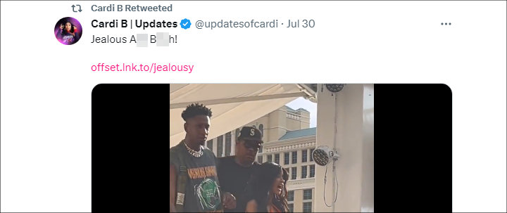Cardi B's Retweet