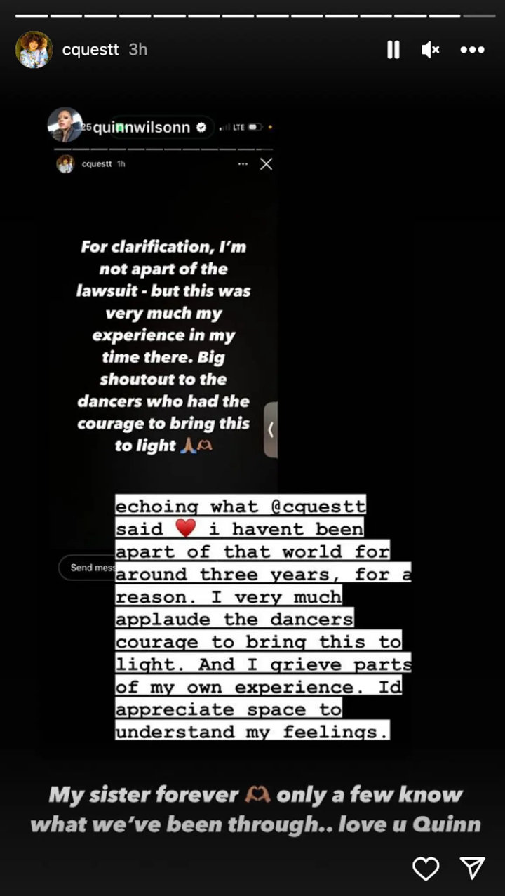 Courtney Hollinquest's Instagram Story