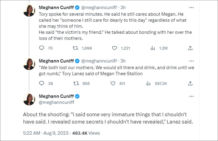  Legal journalist Meghann Cuniff's tweets
