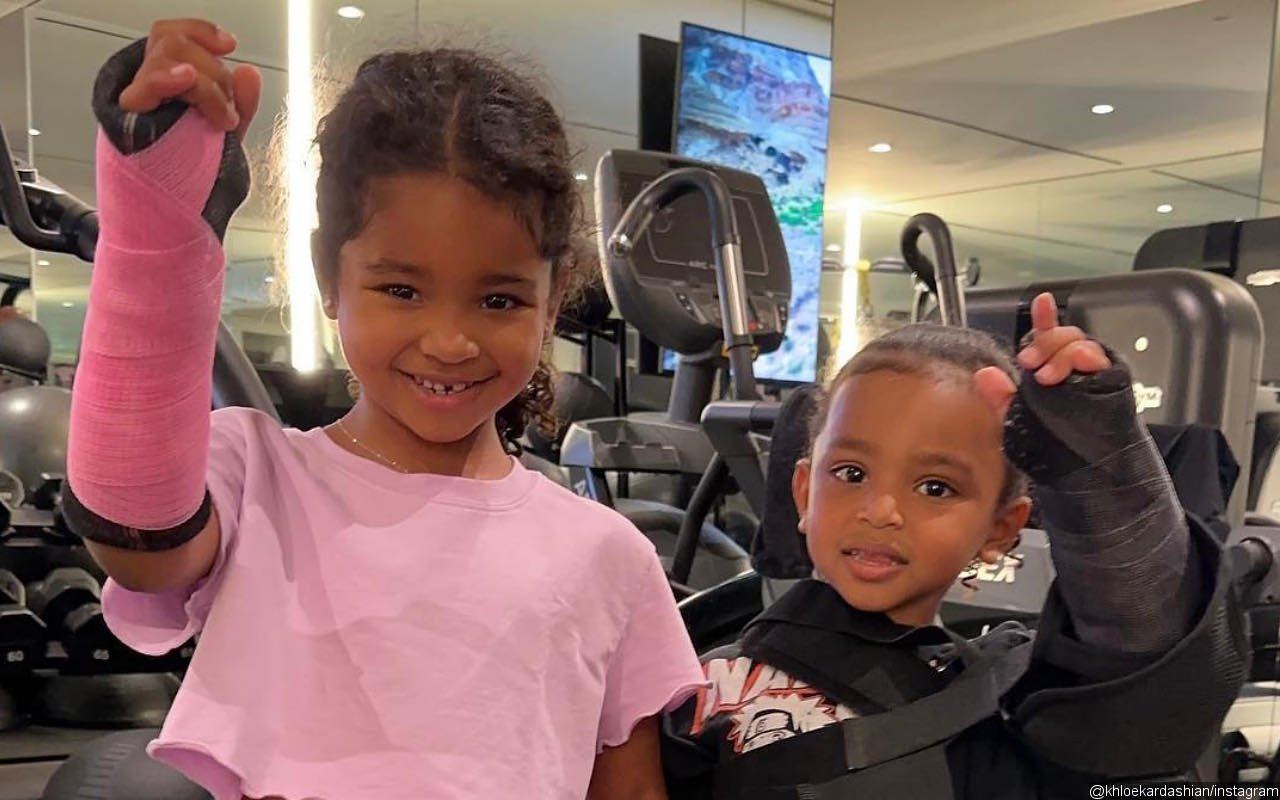 Khloe Kardashian's Daughter True and Niece Psalm Wear Matching Casts After Accidents