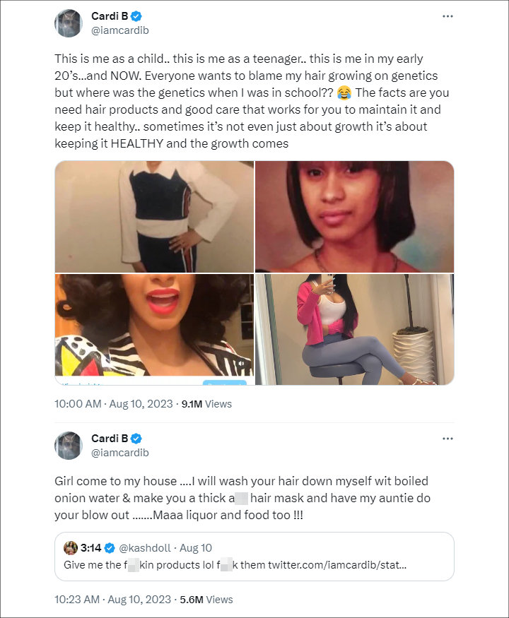 Cardi B's Tweets