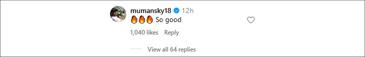 Mauricio Umansky's ig comment