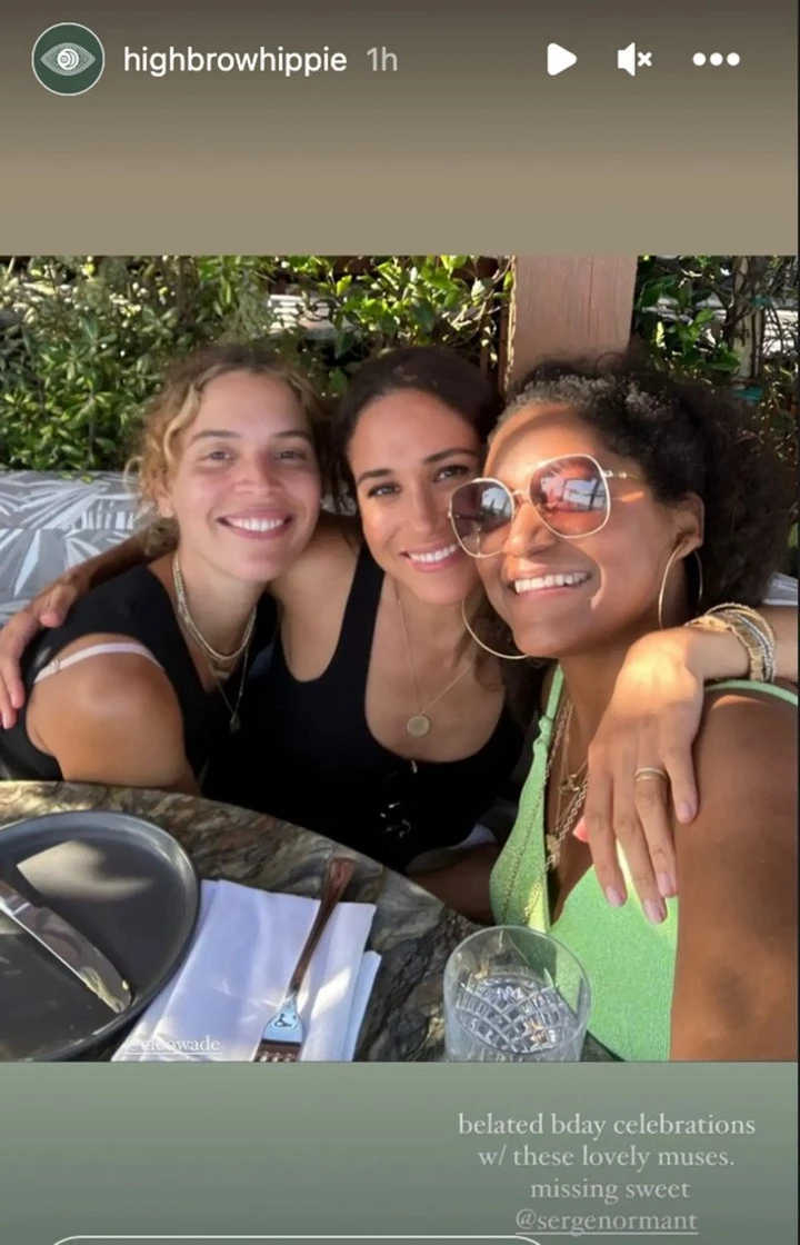 Meghan Markle hanging out with her friends