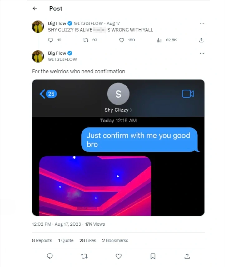 DJ Flow's tweets