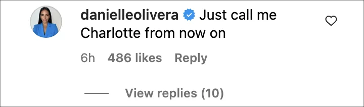 Danielle Olivera Comment
