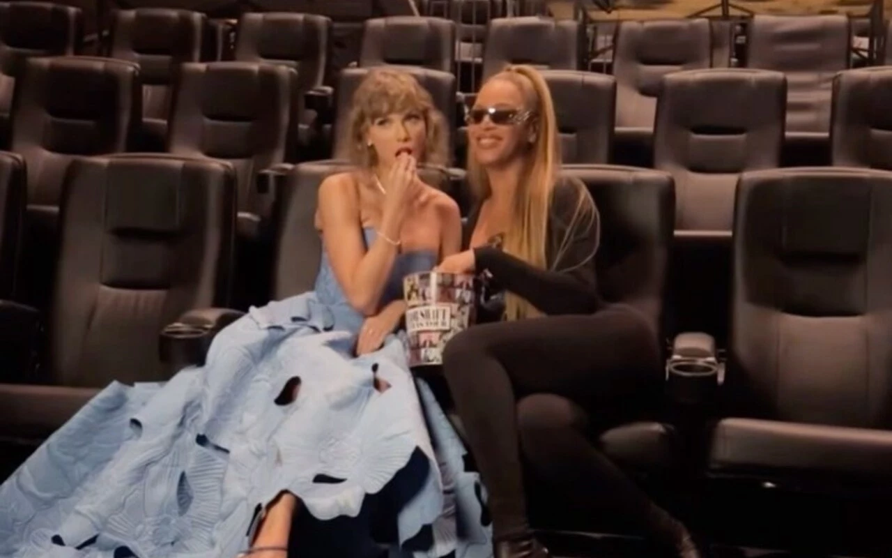 Taylor Swift Gushes Over Beyonce After Walking Red Carpet Together at 'Eras Tour' Movie Premiere