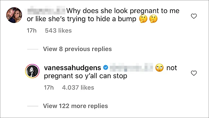 Vanessa Hudgens Comment