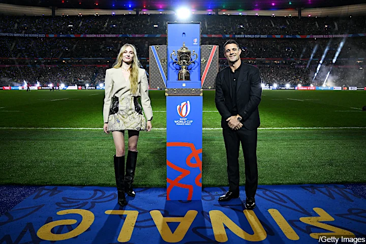 Sophie Turner and Dan Carter at Stade de France