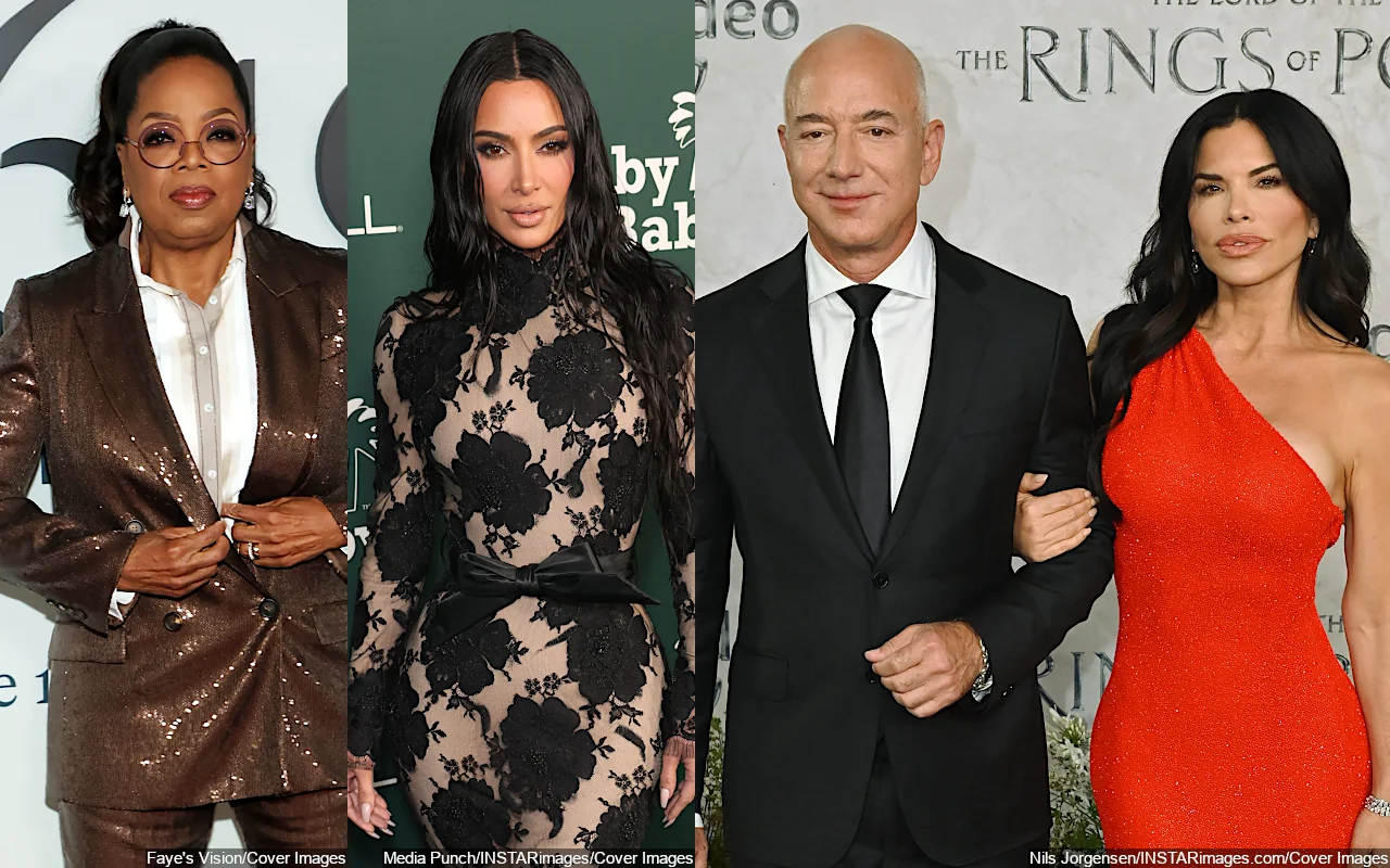 Oprah Winfrey and Kim Kardashian Attend Jeff Bezos and Lauren Sanchez's Engagement Party