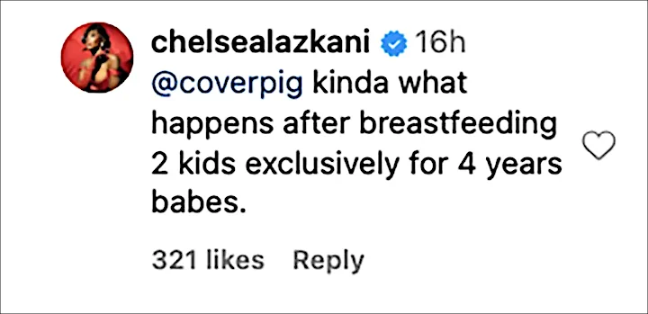 Chelsea Lazkani Comment