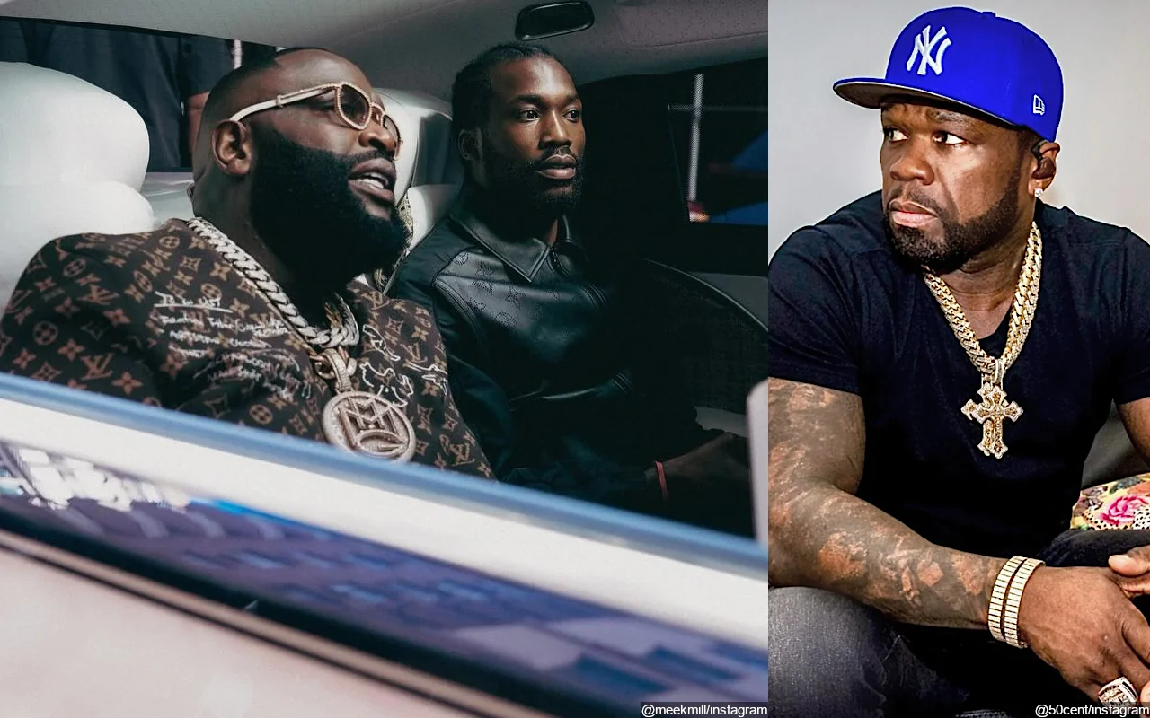 Rick Ross Boasts About Being Rich After 50 Cent Mocks Him and Meek Mill's Low Album Sales