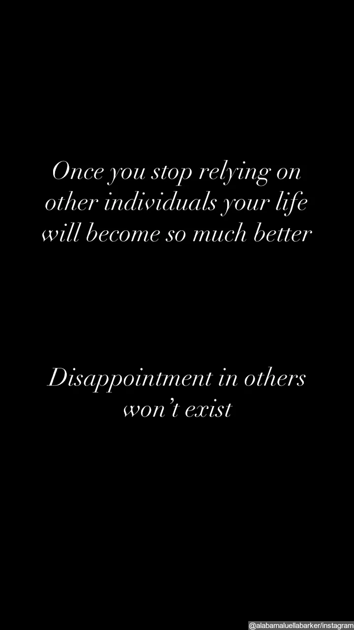 Alabama Barker Instagram Story