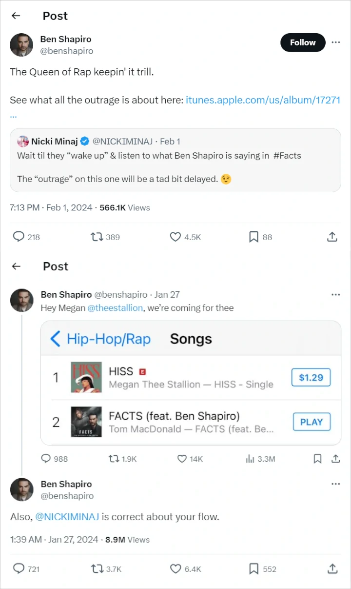 Ben Shaphiro's tweets