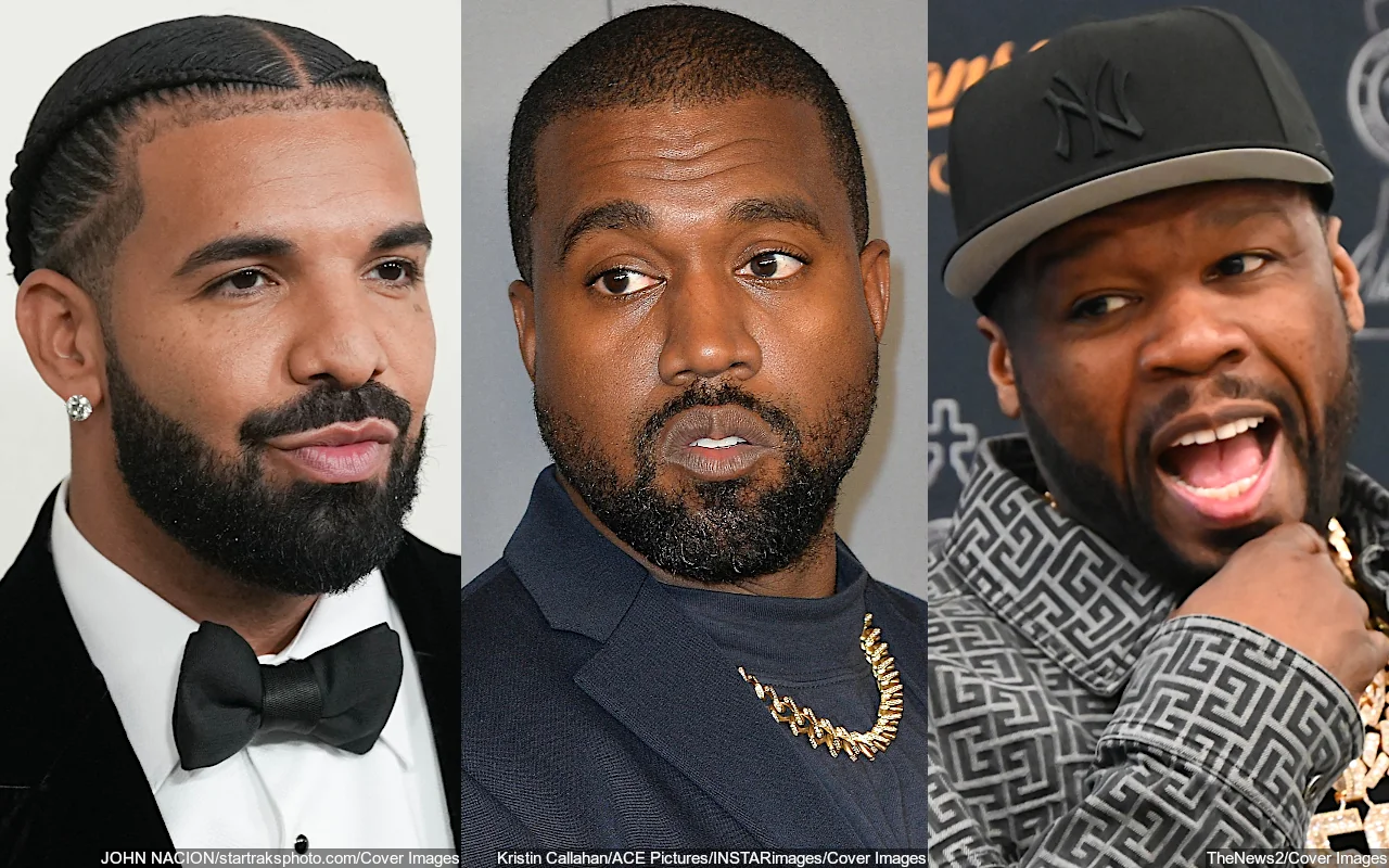 Drake Responds to Kanye West's Diss With a 50 Cent Meme