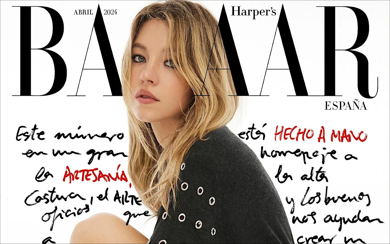 Sydney Sweeney Poses in Abs-Baring Outfit in Harper's Bazaar Espana Cover