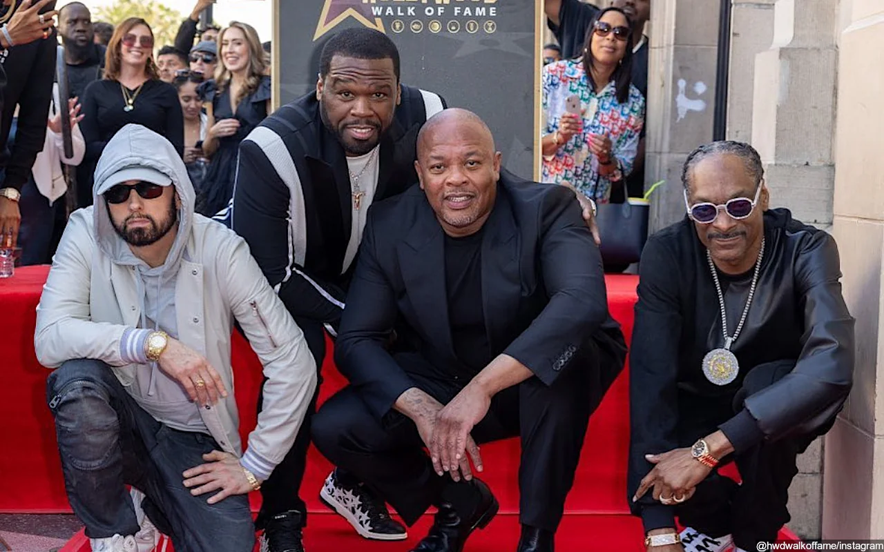 Dr. Dre Honored by Pals Eminem, 50 Cent and Snoop Dogg at Hollywood Walk of Fame Ceremony