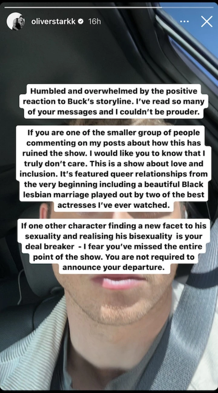 Oliver Starks has a message for haters