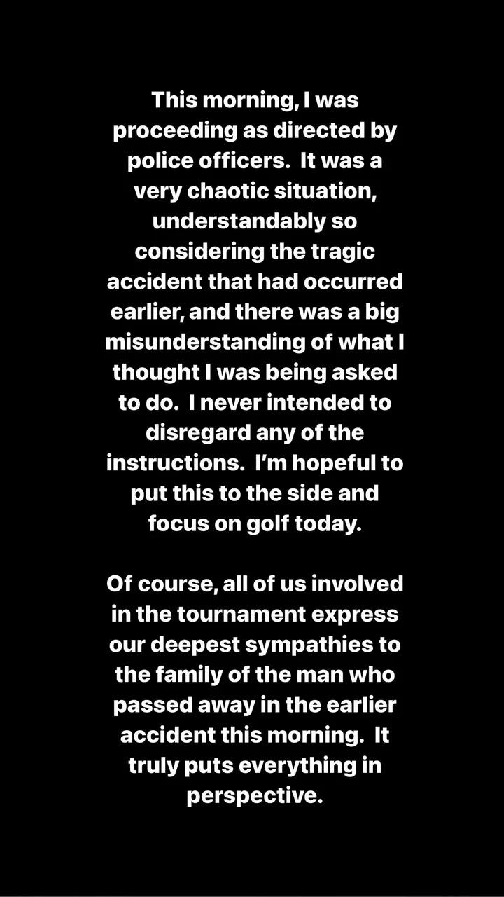 Scottie Scheffler breaks silence after arrest