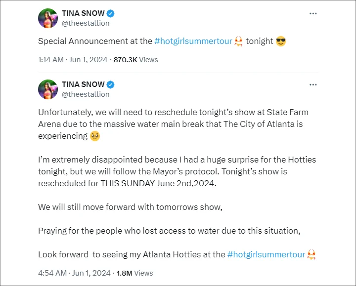 Megan Thee Stallion Tweet