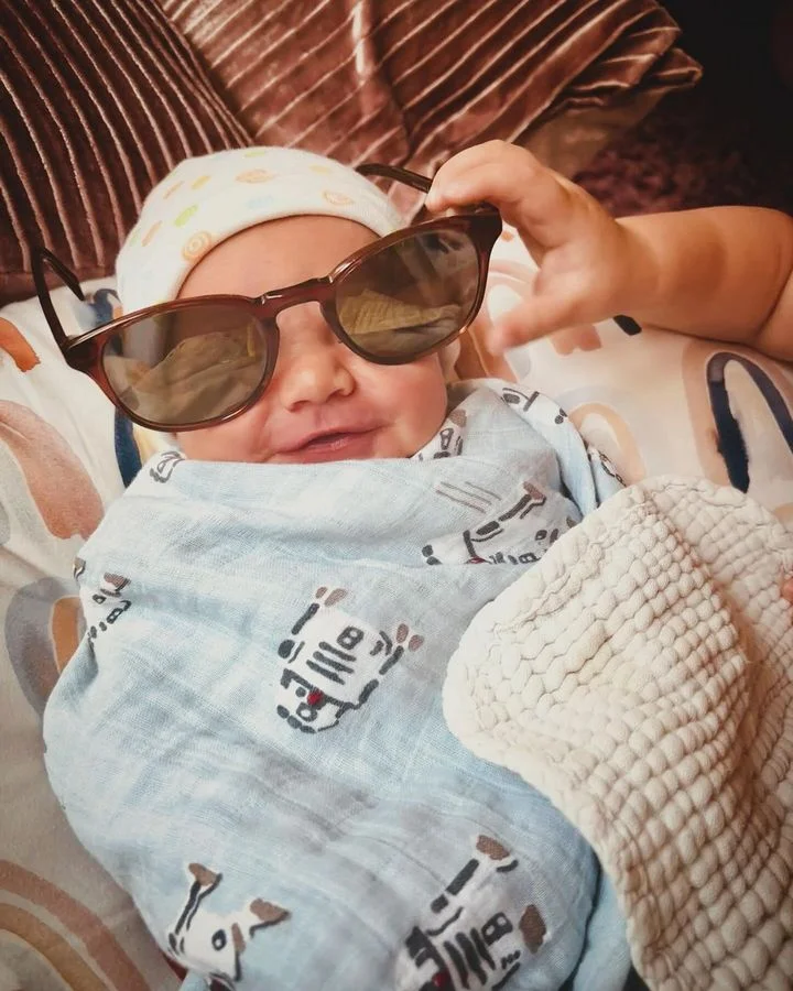 Darren Criss introduces newborn baby boy