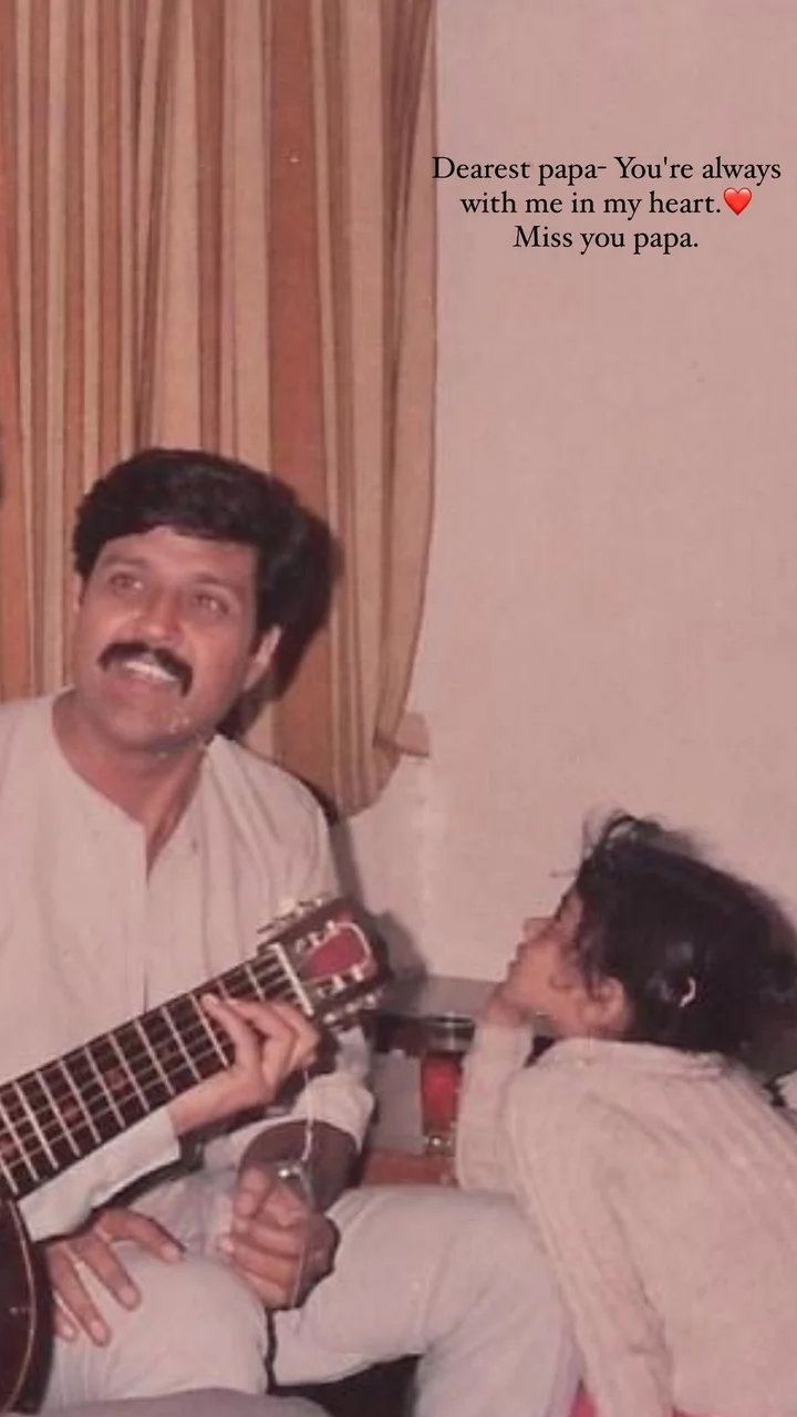 Little Priyanka Chopra and her father Ashok Chopra