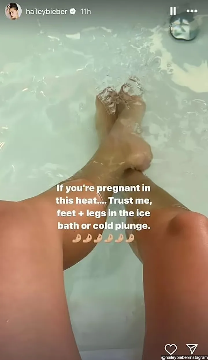 Hailey Bieber's Instagram Story