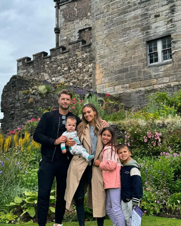Jana Kramer and her family in Scotland