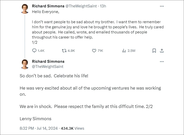 Lenny Simmons' Statement