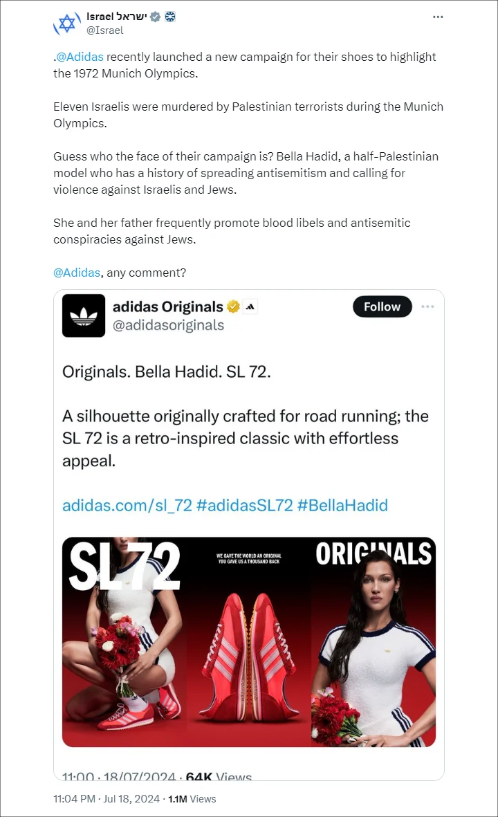 Jewish Org's Tweet