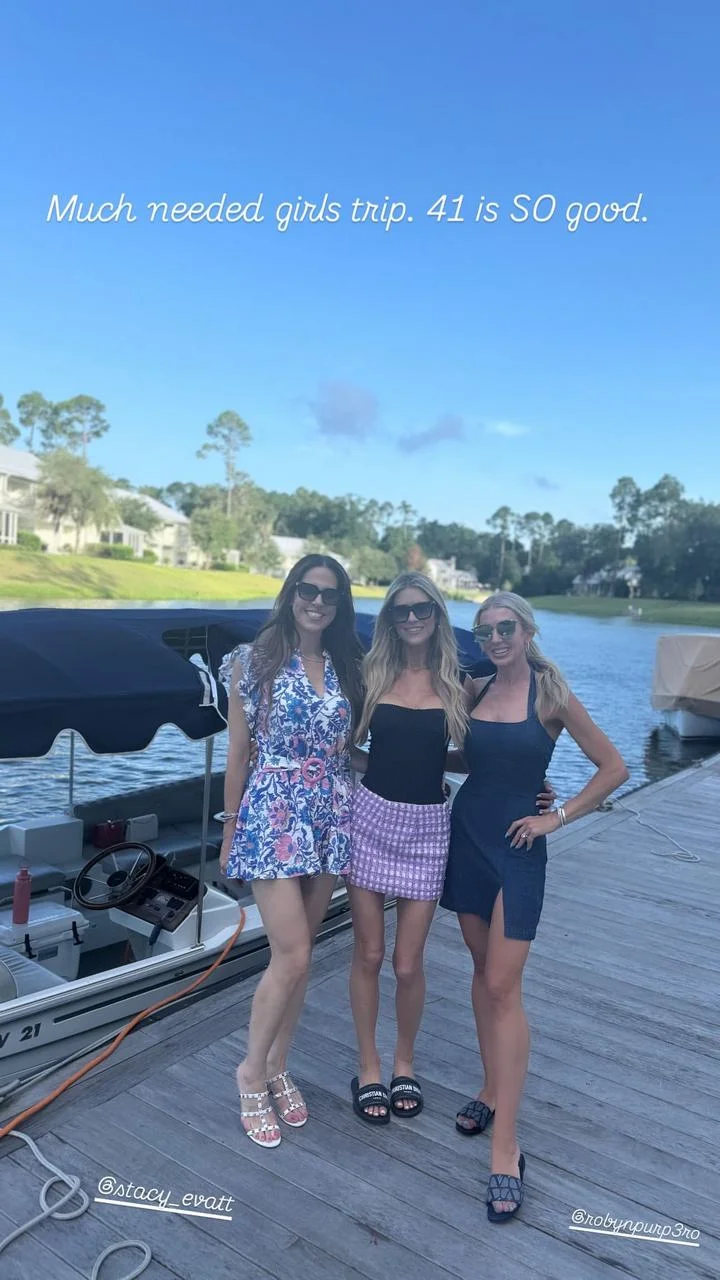 Christina Hall spends time with her pals