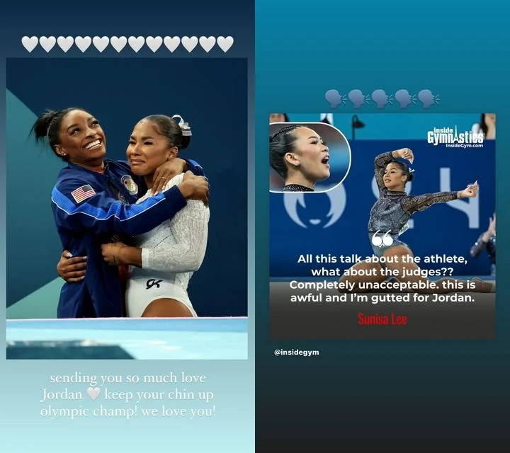 Team USA sends love and support for Jordan Chiles