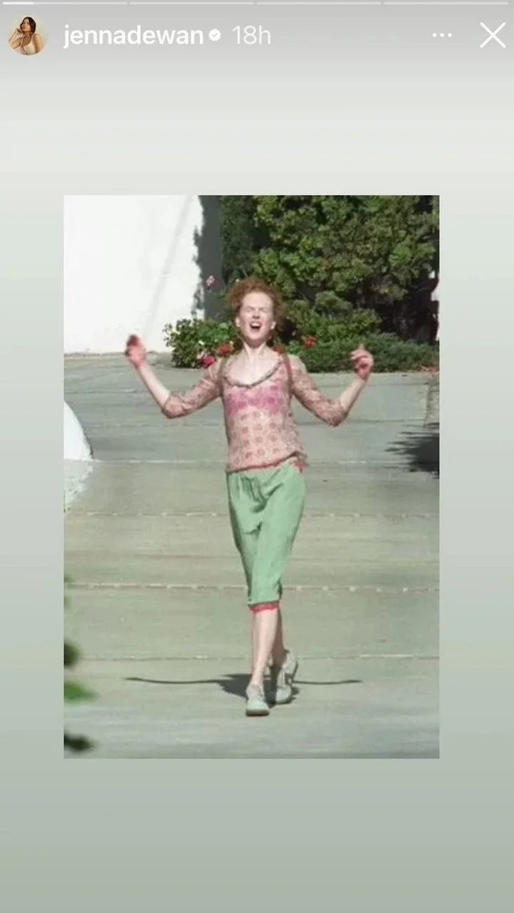 Jenna Dewan posted Nicole Kidman meme