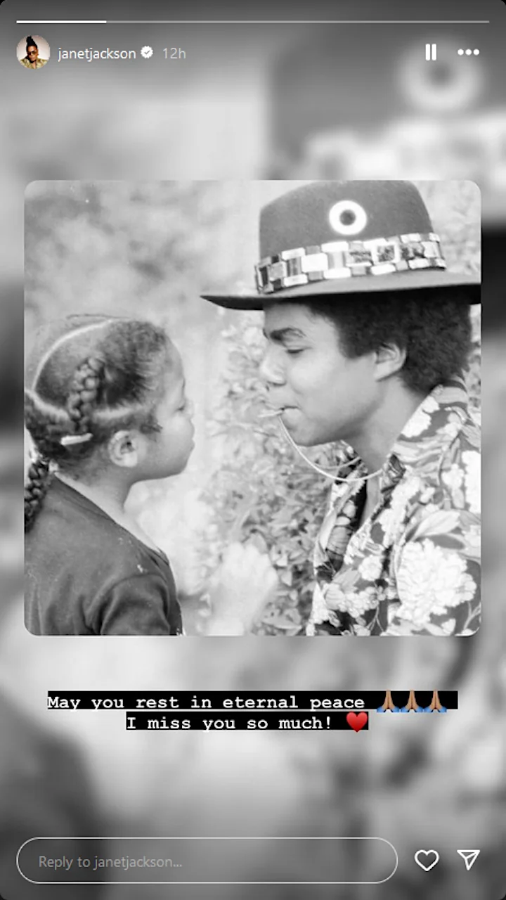 Janet Jackson's IG Story