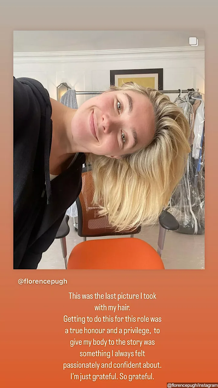 Florence Pugh's IG Story