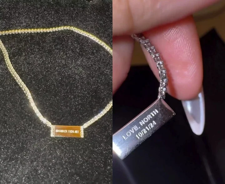 Kim Kardashian flaunts birthday gift from North West