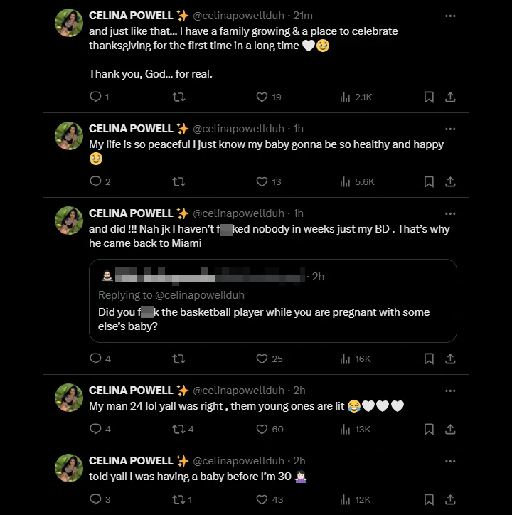 Celina Powell's Tweets