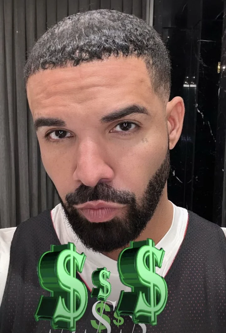 Drake shows off his fresh look