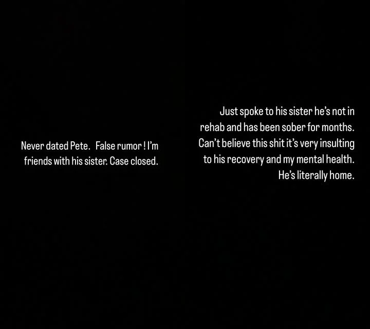 Maria Georgas shuts down Pete Davidson rumors