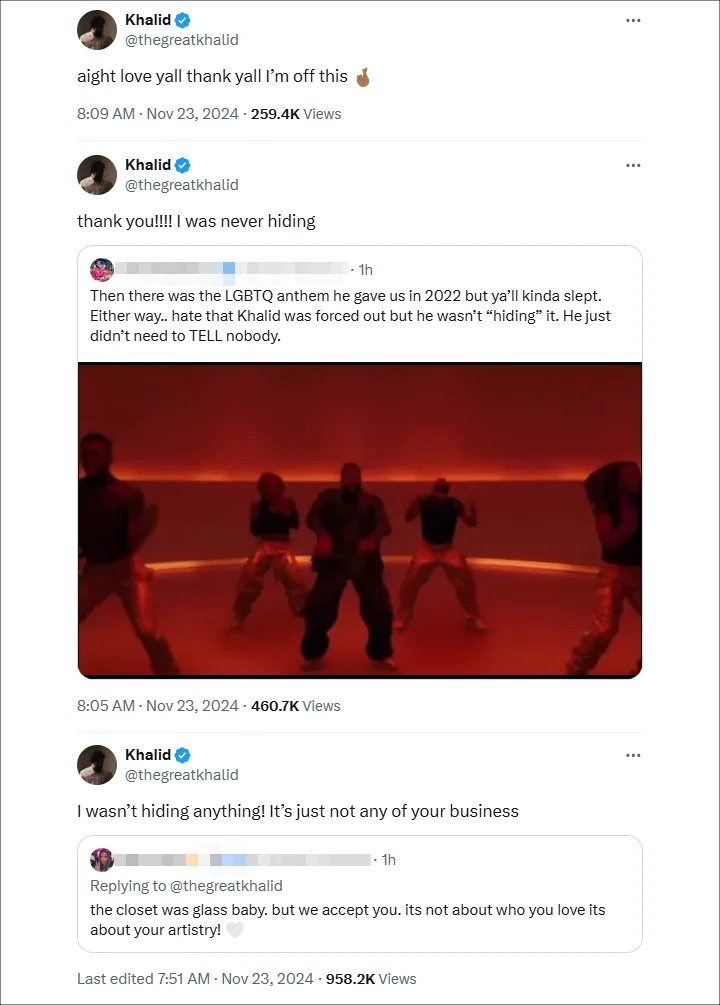 Khalid's Tweets