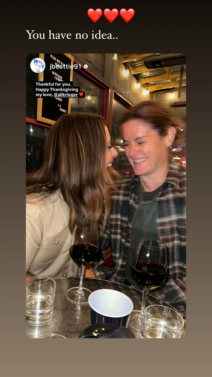 Ali Krieger goes public with her new girlfriend