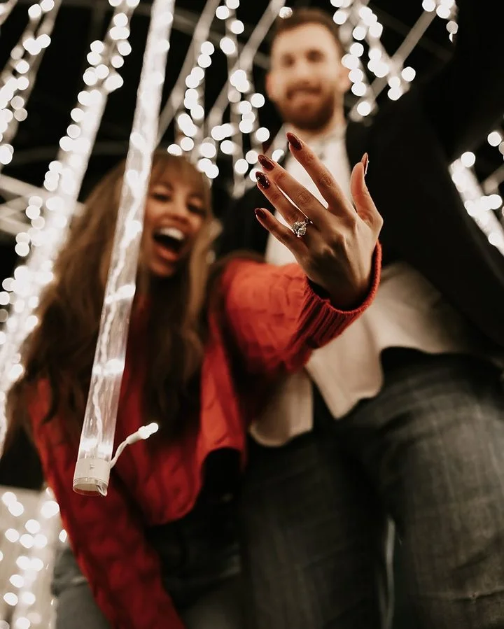 Vanessa Morgan flashes engagement ring