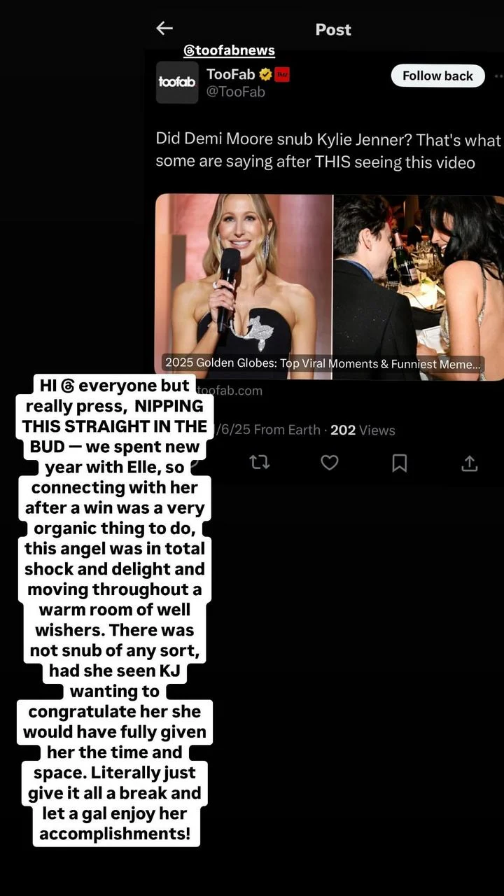 Tallulah Willis defends mom amid Kylie Jenner snub rumor