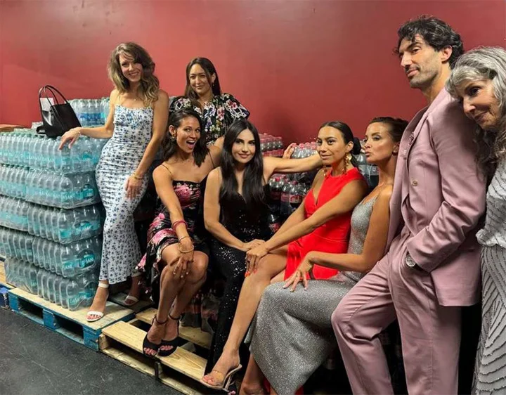 Justin Baldoni and his family and friends