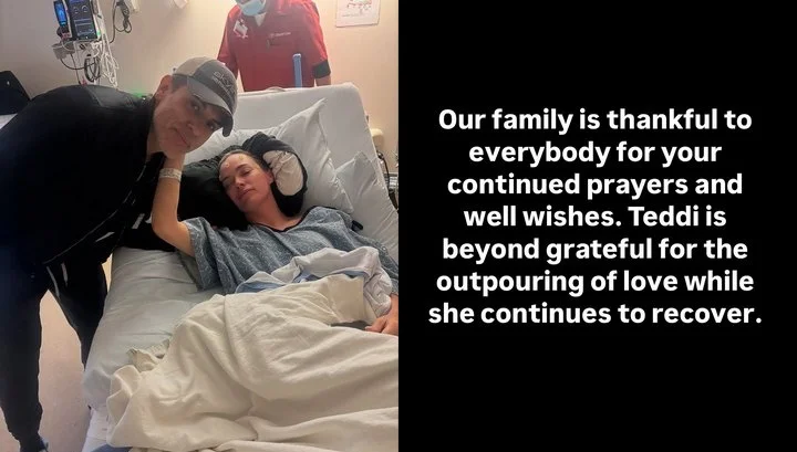 Edwin Erroyave visited Teddi Mellencamp in hospital