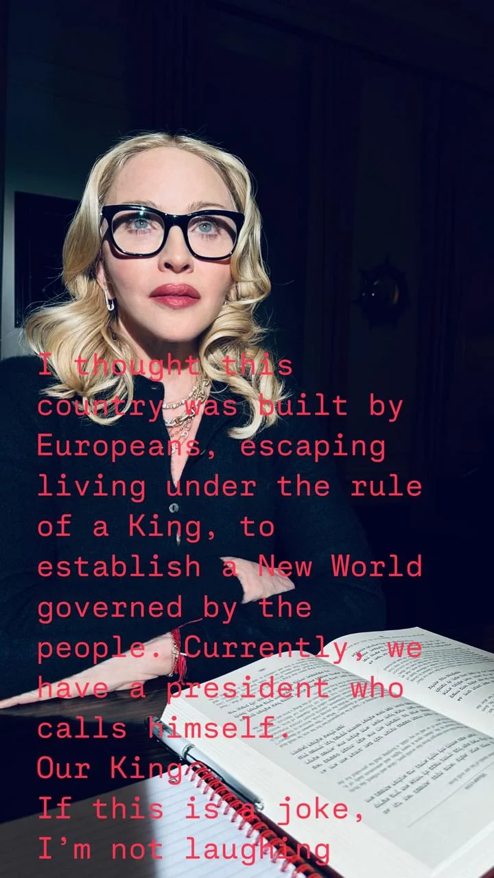 Madonna slams Donald Trump's 'king' label