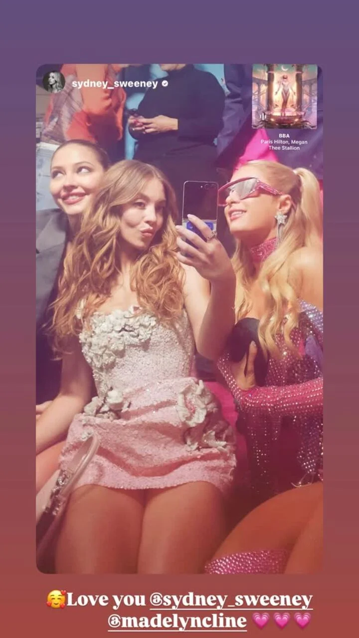 Paris Hilton and Sydney Sweeney